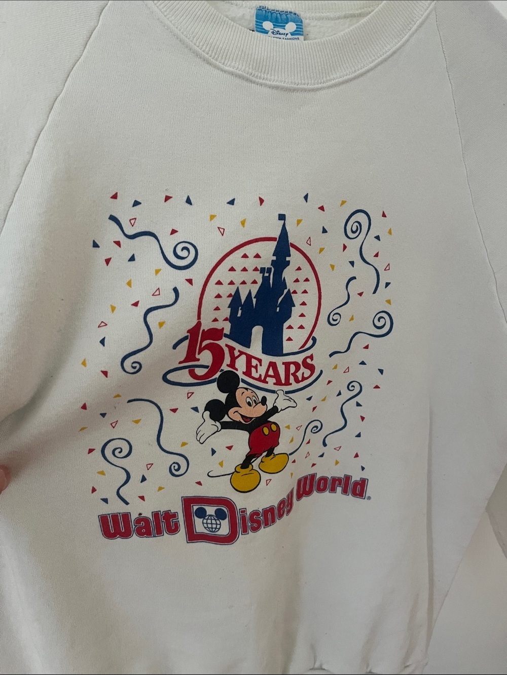 Walt Disney World 15 Years Mickey Crewneck Sweatshirt - XL - Picture 3 of 5